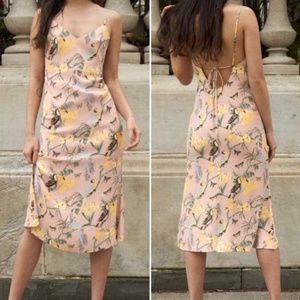 Reformation Chianti Dress Size Medium Colorway Conga Pink/Toucan